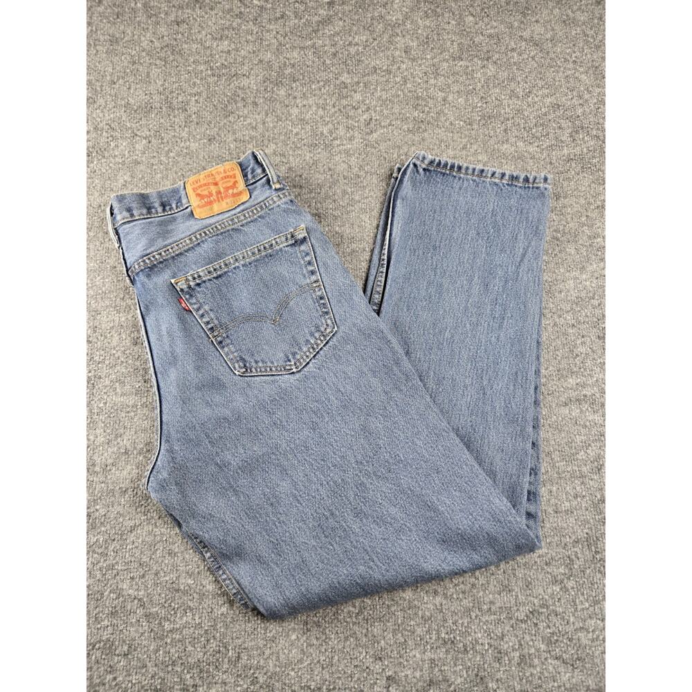 Levi’s 550 Jeans Mens 36x34 Blue Relaxed Fit Straight Leg Medium Wash #391